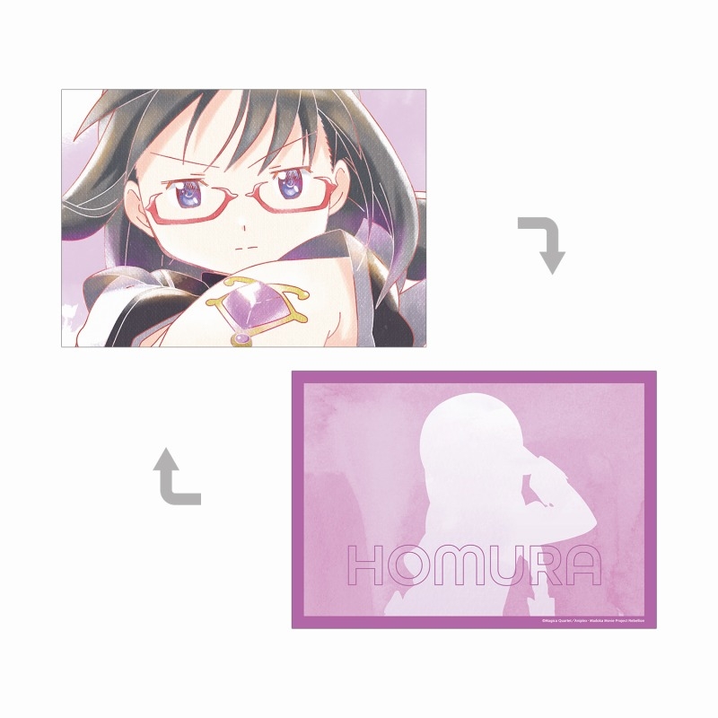 Madoka Magica: Rebellion Homura Ani-Art A5 Illustration Card