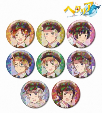 グッズ-バッチ】アニメ「ヘタリア World☆Stars」 描き下ろし 郵便屋 