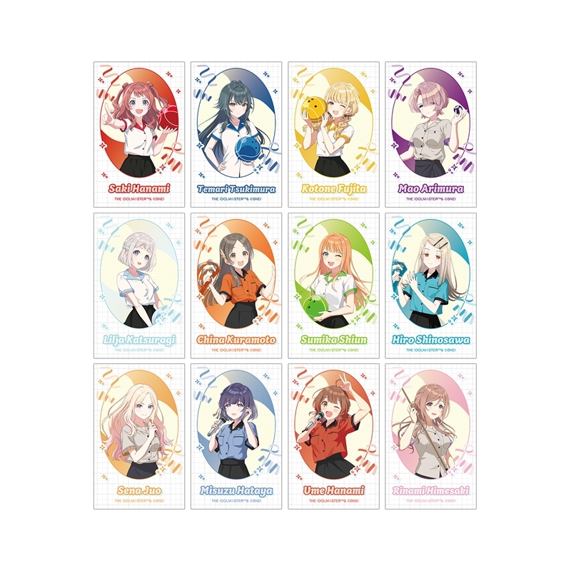 【グッズ-カード】学園アイドルマスター 描き下ろし ボウリングシャツver. トレーディングインスタントカメラ風イラストカード