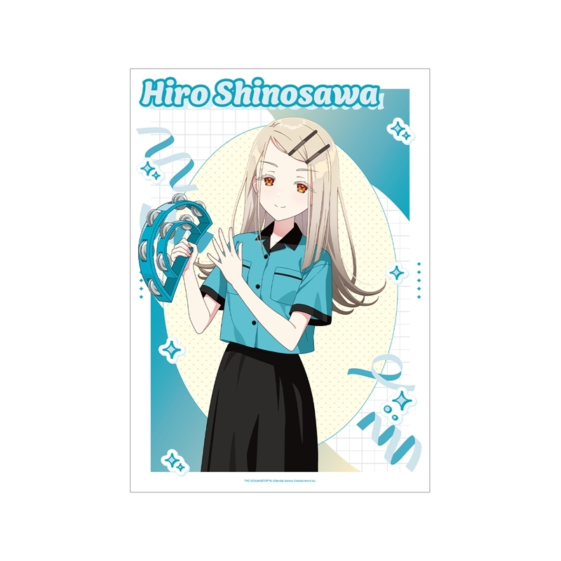 【グッズ-ポスター】学園アイドルマスター 描き下ろし 篠澤 広 ボウリングシャツver. A3マット加工ポスター