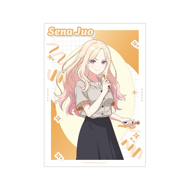 【グッズ-ポスター】学園アイドルマスター 描き下ろし 十王星南 ボウリングシャツver. A3マット加工ポスター