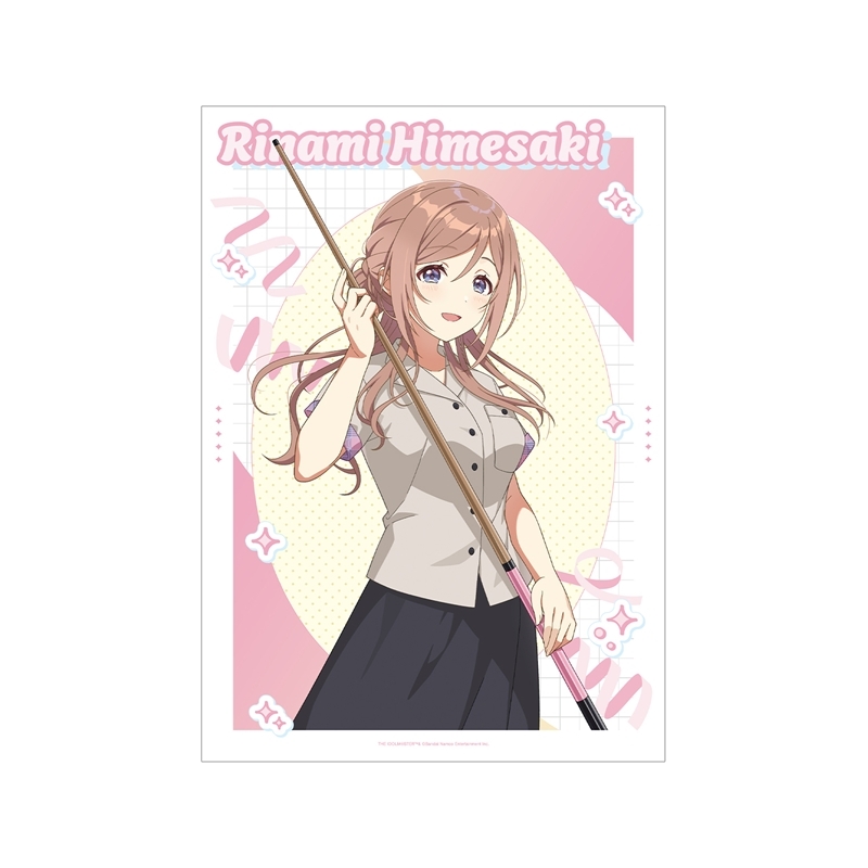 【グッズ-ポスター】学園アイドルマスター 描き下ろし 姫崎莉波 ボウリングシャツver. A3マット加工ポスター