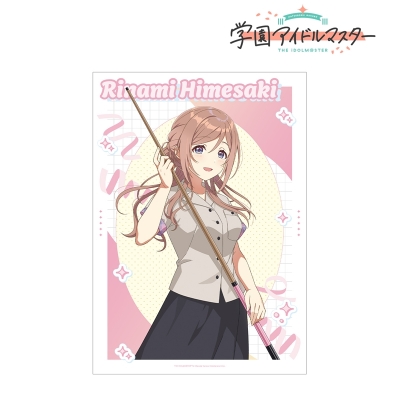 【グッズ-ポスター】学園アイドルマスター 描き下ろし 姫崎莉波 ボウリングシャツver. A3マット加工ポスター