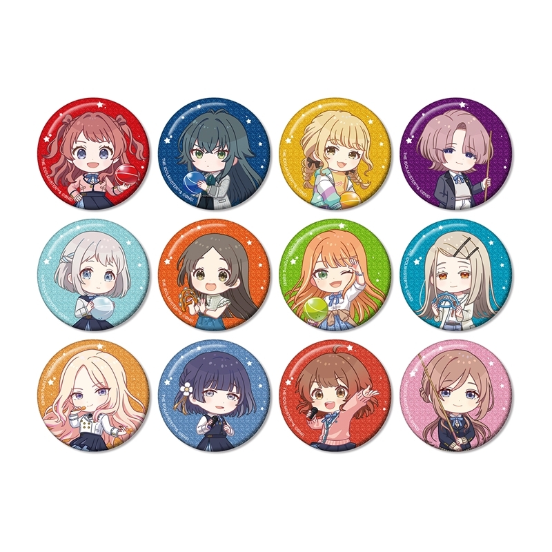 【グッズ-バッチ】学園アイドルマスター トレーディング ちびキャラ 放課後のお出かけver. グリッター缶バッジ【特典付】