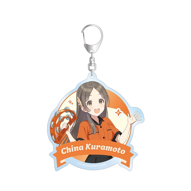【グッズ-キーホルダー】学園アイドルマスター 描き下ろし 倉本千奈 ボウリングシャツver. BIGアクリルキーホルダー