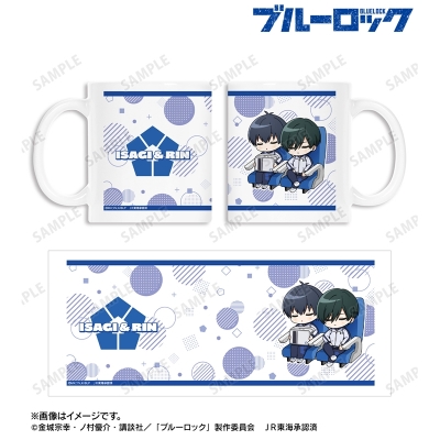 【グッズ-マグカップ】TVアニメ『ブルーロック』 潔 世一&糸師 凛 ちびキャラ 新幹線でうたたねver. マグカップ【再販】