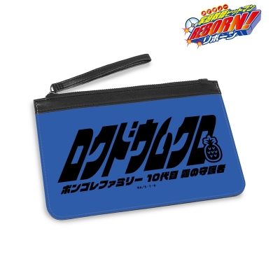 【グッズ-ポーチ】家庭教師ヒットマンREBORN! 六道 骸(10年後) ar-Unity モチーフネームデザイン PUレザーフラットポーチ