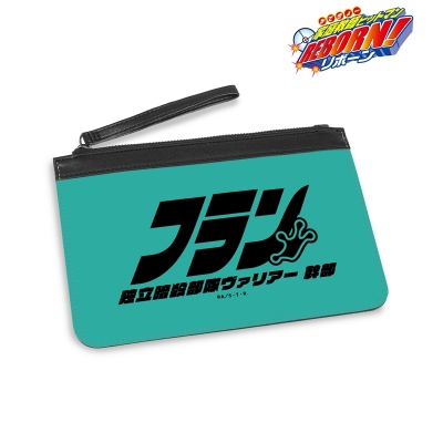 【グッズ-ポーチ】家庭教師ヒットマンREBORN! フラン ar-Unity モチーフネームデザイン PUレザーフラットポーチ