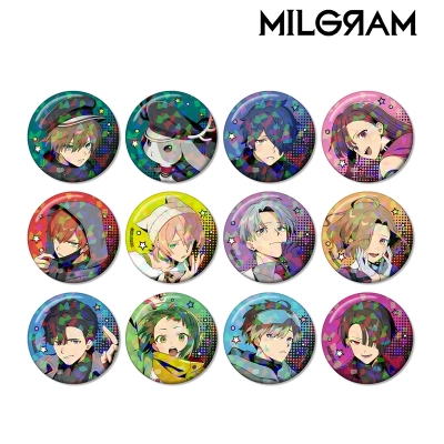 【グッズ-バッチ】MILGRAM -ミルグラム- 描き下ろし アメコミ風ver. トレーディングホログラム缶バッジ【特典付】