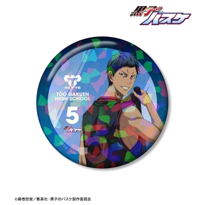 【グッズ-バッチ】黒子のバスケ 描き下ろし 青峰大輝 戦う背中ver. 75mmホログラム缶バッジ