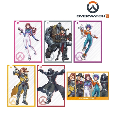 【グッズ-ポストカード】オーバーウォッチ 2 メレさんイラスト ポストカード6枚セット ver.B