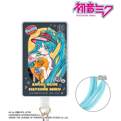 【グッズ-携帯グッズ】初音ミク ANGEL BLUEコラボ 描き下ろし 初音ミク Art by 甘春わすれ フォンタブ ver.B