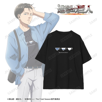 【グッズ-Tシャツ】TVアニメ『進撃の巨人』 描き下ろし リヴァイ シミラールックver. 第2弾 着用BIGシルエットTシャツユニセックス(サイズ/M)