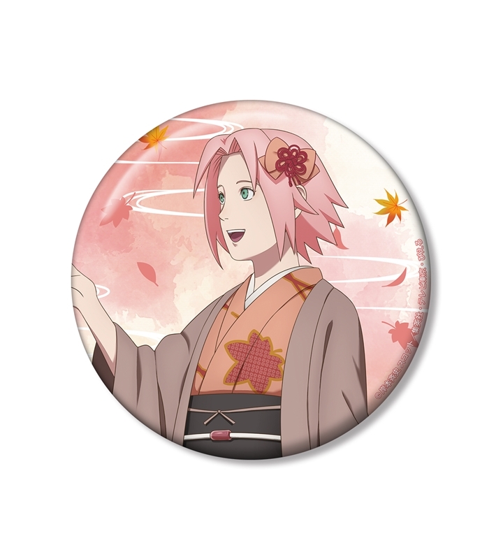 【グッズ-バッチ】NARUTO-ナルト- 疾風伝 描き下ろし 春野サクラ 秋の歩みver. 100mm缶バッジ【アニメイト先行販売】