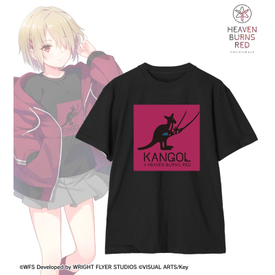 【グッズ-Tシャツ】ヘブンバーンズレッド KANGOL(R)コラボ 描き下ろし 茅森月歌 着用Tシャツユニセックス(サイズ/XXL)
