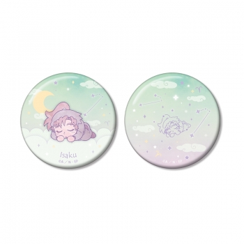 グッズ-バッチ】忍たま乱太郎 善法寺伊作 ar-Unity 星座柄 缶バッジ2個 