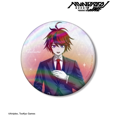 【グッズ-バッチ】HUNDRED LINE -最終防衛学園- 描き下ろし 澄野拓海 執事ver. 75mmオーロラ缶バッジ