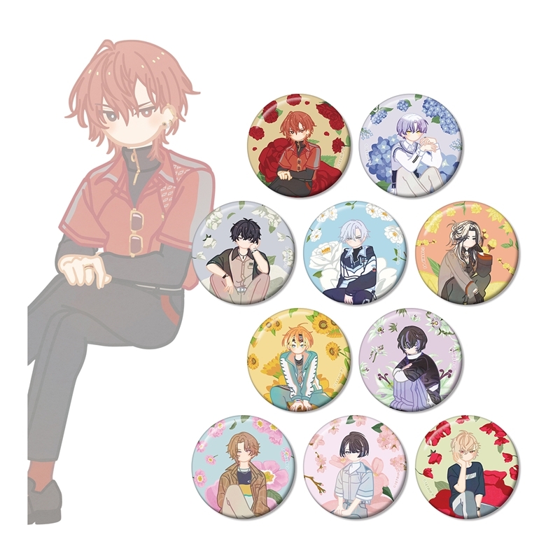 【グッズ-バッチ】18TRIP トレーディング Botania 缶バッジ ver.A【アニメイト特典付】