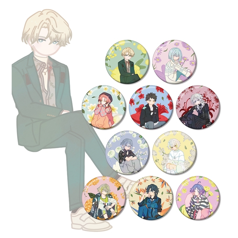 【グッズ-バッチ】18TRIP トレーディング Botania 缶バッジ ver.B【アニメイト特典付】