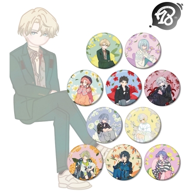 【グッズ-バッチ】18TRIP トレーディング Botania 缶バッジ ver.B【アニメイト特典付】