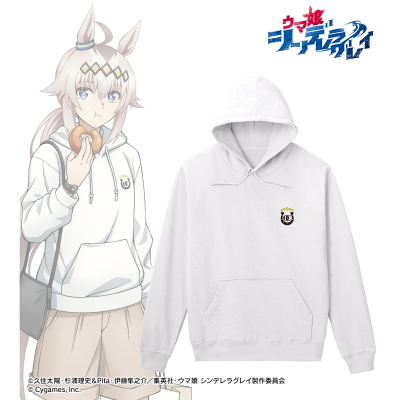 【グッズ-ジャンパー・コート】アニメ『ウマ娘 シンデレラグレイ』 オグリキャップ 着用パーカー POP UP SHOP in マルイユニセックス(サイズ/XL)