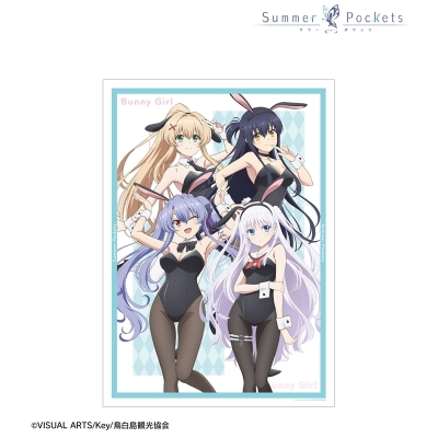 【グッズ-ポスター】TVアニメ『Summer Pockets』 描き下ろし 集合 バニーガールver. A3マット加工ポスター