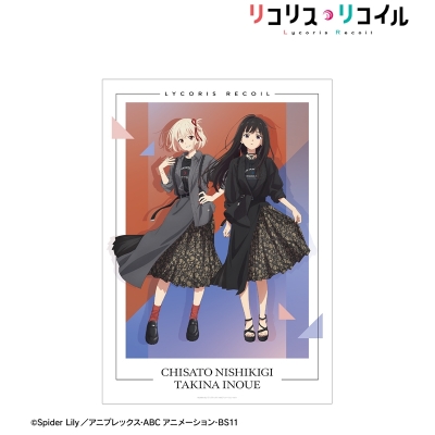 【グッズ-ポスター】TVアニメ「リコリス・リコイル」 meagratiaコラボ 描き下ろし 錦木千束&井ノ上たきな A3マット加工ポスター