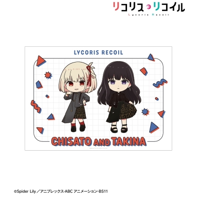 【グッズ-ポスター】TVアニメ「リコリス・リコイル」 meagratiaコラボ 錦木千束&井ノ上たきな ちびキャラ A3マット加工ポスター ver.A