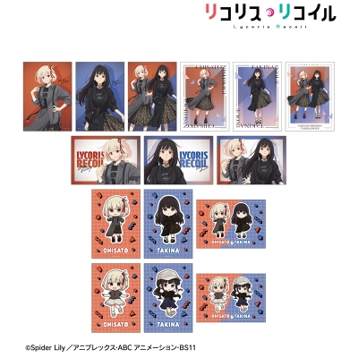 【グッズ-ブロマイド】TVアニメ「リコリス・リコイル」 meagratiaコラボ 描き下ろし&ちびキャラ トレーディングブロマイド