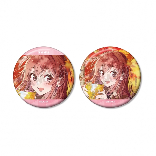 【グッズ-バッチ】TVアニメ『彼女、お借りします』 桜沢 墨 デートビジュアル 缶バッジ2個セット