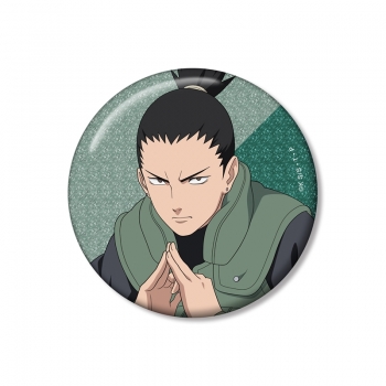 グッズ-バッチ】NARUTO-ナルト- 疾風伝 描き下ろし 奈良シカマル 木の 