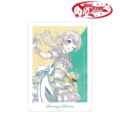 【グッズ-ポスター】BanG Dream! 白鷺 千聖 Ani-Art 第6弾 A3マット加工ポスター