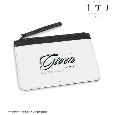 【グッズ-ポーチ】映画 ギヴン 海へ demo_1209.mp3 ar-Unity PUレザーフラットポーチ
