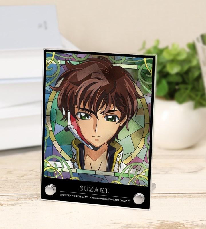 【グッズ-置きもの】コードギアス 反逆のルルーシュ スザク Aure Glass A6アクリルパネル ver.B【アニメイト先行販売】