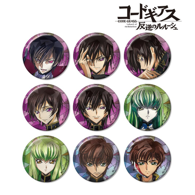 【グッズ-バッチ】コードギアス 反逆のルルーシュ トレーディング Aure Glass 缶バッジ【アニメイト先行販売】【アニメイト特典付】