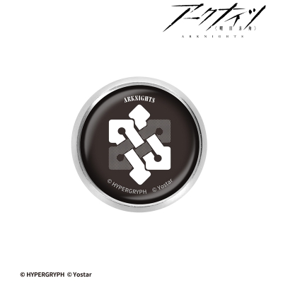 【グッズ-ピンバッチ】アークナイツ リー探偵事務所 ガラスマグネットピンバッジ