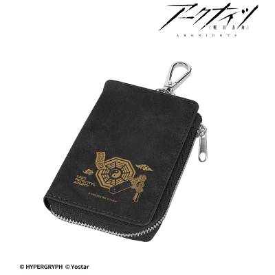 【グッズ-キーケース】アークナイツ リー探偵事務所 モチーフ柄 ヌバック調合皮キーケース