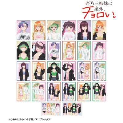 【グッズ-ブロマイド】TVアニメ『帝乃三姉妹は案外、チョロい。』 描き下ろし ビーチデートver. トレーディングブロマイド