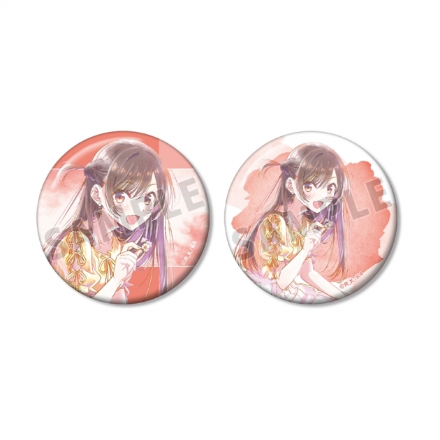 【グッズ-バッチ】TVアニメ『彼女、お借りします』 水原千鶴 Ani-Art aqua label 第2弾 缶バッジ2個セット
