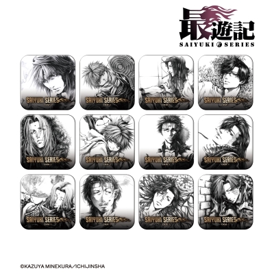 【グッズ-バッチ】『最遊記』シリーズ 鉛筆画ver. トレーディングスクエア缶バッジ【特典付】