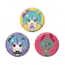 【グッズ-バッチ】デコミクLIVE starring 初音ミク『Hello』Produced by DECO*27 / OTOIRO デコミク&にーにゃ Art by ろづ希 ホログラム缶バッジ3個セットの画像