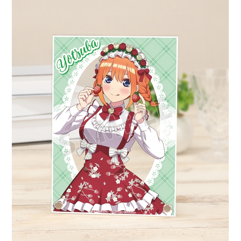 【グッズ-置きもの】五等分の花嫁＊ 描き下ろし 中野四葉 ショートケーキイメージコーデver. A5アクリルパネル【アニメイト先行販売】