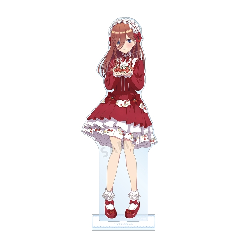 【グッズ-スタンドポップ】五等分の花嫁＊ 描き下ろし 中野三玖 ショートケーキイメージコーデver. 特大アクリルスタンド【アニメイト先行販売】