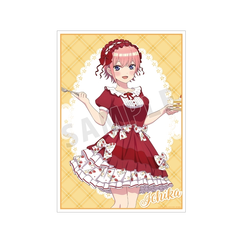 【グッズ-ポスター】五等分の花嫁＊ 描き下ろし 中野一花 ショートケーキイメージコーデver. A3マット加工ポスター【アニメイト先行販売】