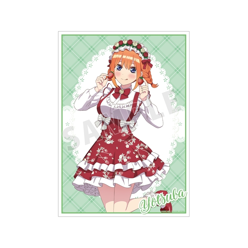 【グッズ-ポスター】五等分の花嫁＊ 描き下ろし 中野四葉 ショートケーキイメージコーデver. A3マット加工ポスター【アニメイト先行販売】