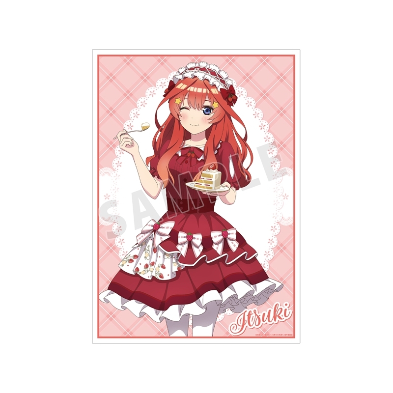 【グッズ-ポスター】五等分の花嫁＊ 描き下ろし 中野五月 ショートケーキイメージコーデver. A3マット加工ポスター【アニメイト先行販売】