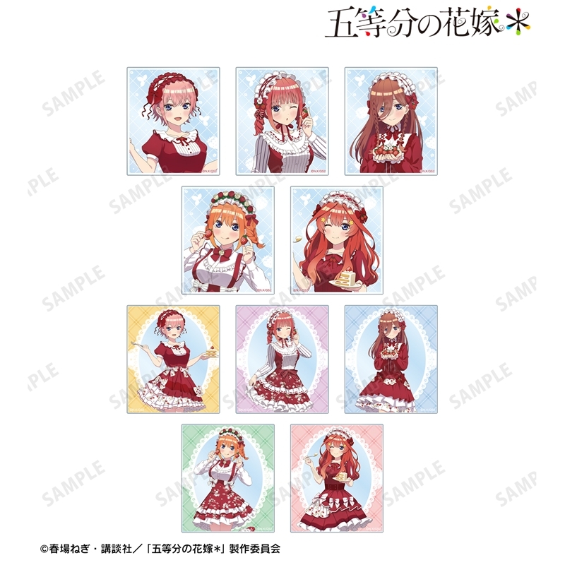 【グッズ-カード】五等分の花嫁＊ 描き下ろし ショートケーキイメージコーデver. トレーディングアクリルカード【アニメイト先行販売】