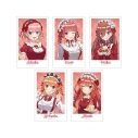 【グッズ-カード】五等分の花嫁* 描き下ろし ショートケーキイメージコーデver. インスタントカメラ風イラストカード5枚セット【アニメイト先行販売】の画像