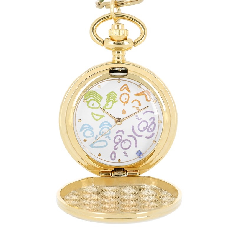 【グッズ-時計】忍たま乱太郎 五年生 ラインアート 懐中時計