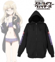 【グッズ-ジャンパー・コート】第501統合戦闘航空団 ストライクウィッチーズ ROAD to BERLIN arti-mate 着用ジップパーカー ペリーヌ・クロステルマン 描き下ろし 水着ver.メンズ(サイズ/Free)【アニメイト限定】の画像